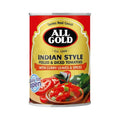 All Gold Indian Style Diced Tomatoes 410g