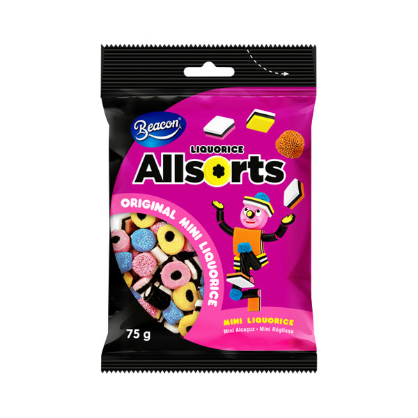 Beacon Mini Liquorice Allsorts 75g