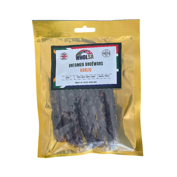 Wholesa Untamed Garlic Droëwors 100g